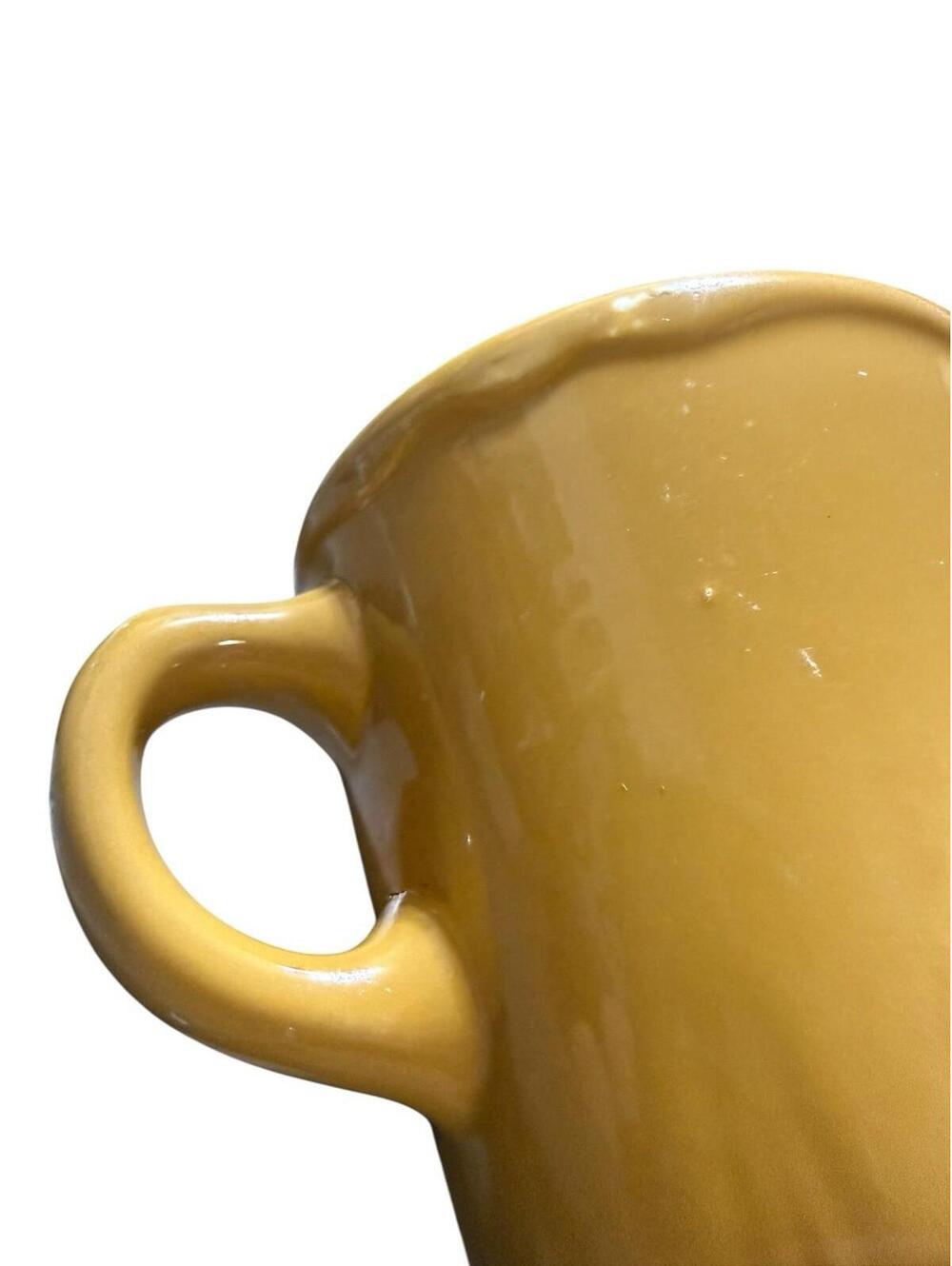 Vintage Homer Laughlin TB-11 Yellow Restaurant Ware Coffee Mug USA Diner - Picture 3 of 9